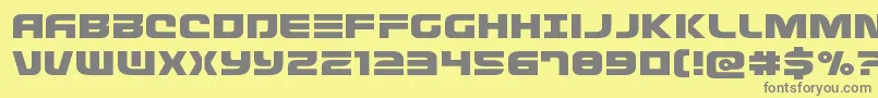 Defconzeroexpand Font – Gray Fonts on Yellow Background