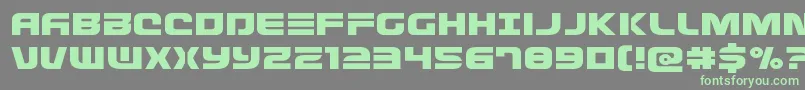 Defconzeroexpand Font – Green Fonts on Gray Background