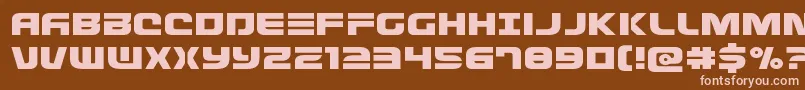 Defconzeroexpand Font – Pink Fonts on Brown Background