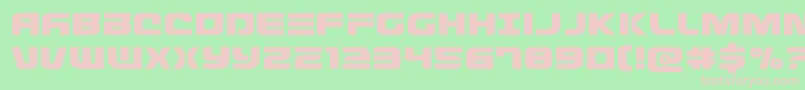Defconzeroexpand Font – Pink Fonts on Green Background