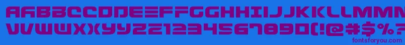 Fonte Defconzeroexpand – fontes roxas em um fundo azul