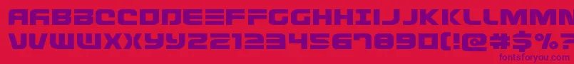 Defconzeroexpand Font – Purple Fonts on Red Background