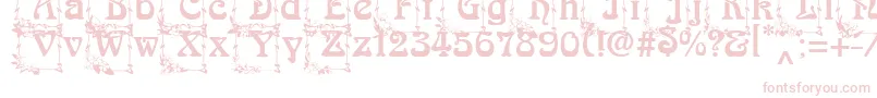 ArnoldBocklincInitialOne Font – Pink Fonts on White Background