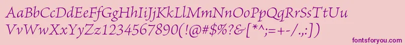 More about BriosoproLightit Font BriosoproLightit Font – Purple Fonts on Pink Background