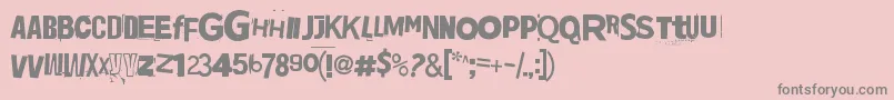 Jadefedga08 Font – Gray Fonts on Pink Background
