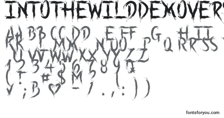 Schriftart IntoTheWildDemoVersion – Alphabet, Zahlen, spezielle Symbole