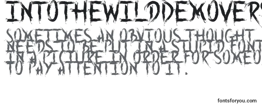 IntoTheWildDemoVersion Font