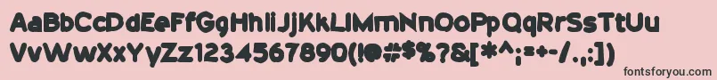 20thcenturyink Font – Black Fonts on Pink Background