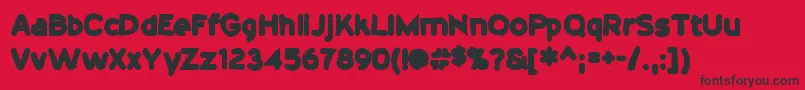 20thcenturyink Font – Black Fonts on Red Background