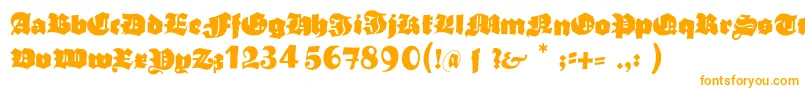 Typoasisboldgothic Font – Orange Fonts on White Background
