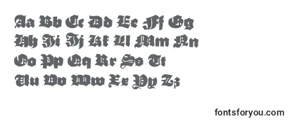 Überblick über die Schriftart Typoasisboldgothic