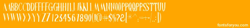 Chinesewatchshop Font – White Fonts on Orange Background