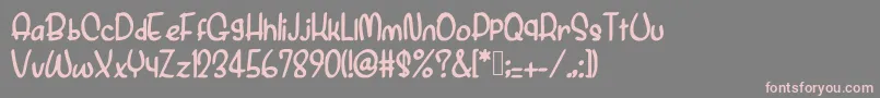 PurpleArya Font – Pink Fonts on Gray Background