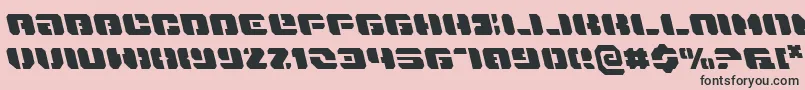 DanStargateLeftalic Font – Black Fonts on Pink Background