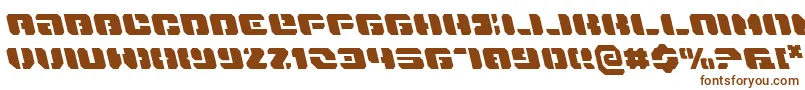 DanStargateLeftalic Font – Brown Fonts on White Background