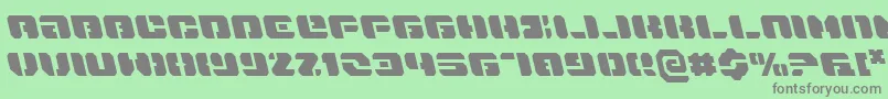DanStargateLeftalic Font – Gray Fonts on Green Background