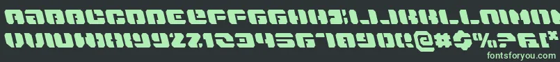 DanStargateLeftalic Font – Green Fonts on Black Background