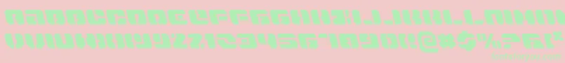 DanStargateLeftalic Font – Green Fonts on Pink Background