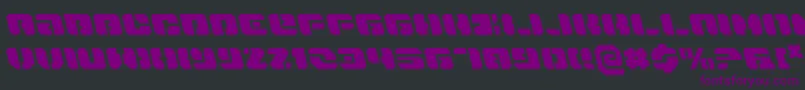 DanStargateLeftalic Font – Purple Fonts on Black Background