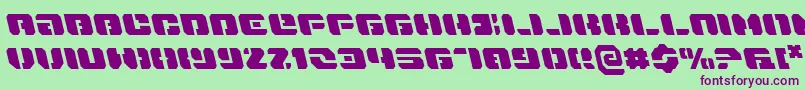 DanStargateLeftalic Font – Purple Fonts on Green Background