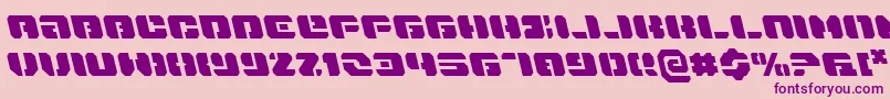 DanStargateLeftalic Font – Purple Fonts on Pink Background