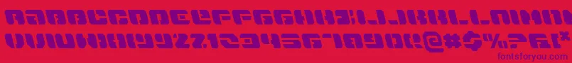 DanStargateLeftalic Font – Purple Fonts on Red Background