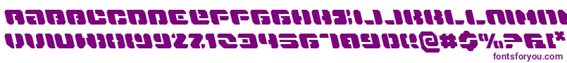 DanStargateLeftalic Font – Purple Fonts on White Background