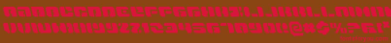DanStargateLeftalic Font – Red Fonts on Brown Background