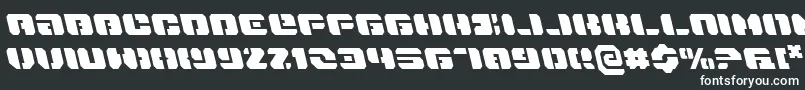 DanStargateLeftalic Font – White Fonts on Black Background