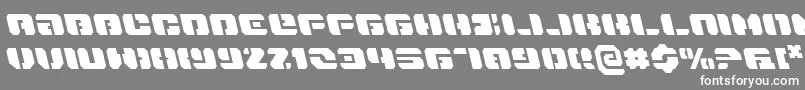 DanStargateLeftalic Font – White Fonts on Gray Background