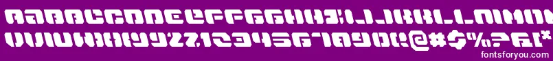 DanStargateLeftalic Font – White Fonts on Purple Background
