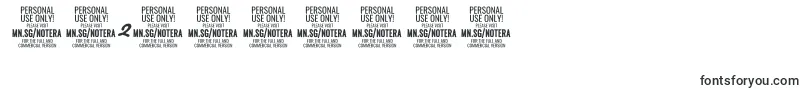 Notera2boldPersonal-Schriftart – Schriften für Zahlen und Nummern