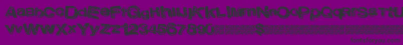 Lateclub Font – Black Fonts on Purple Background