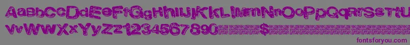 Lateclub Font – Purple Fonts on Gray Background