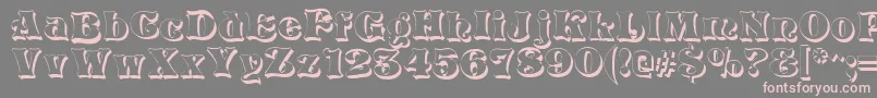 VivianShadow Font – Pink Fonts on Gray Background