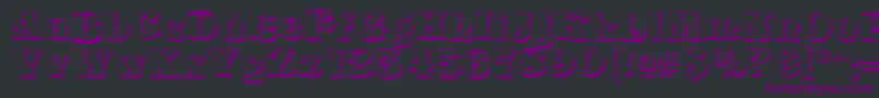 VivianShadow Font – Purple Fonts on Black Background