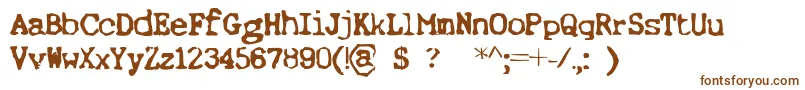 ErnstRegular Font – Brown Fonts on White Background