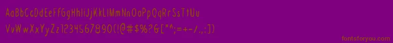 Шрифт Draftingboardc – коричневые шрифты на фиолетовом фоне