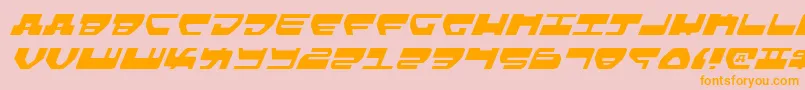 LoveladiesLightItalic Font – Orange Fonts on Pink Background