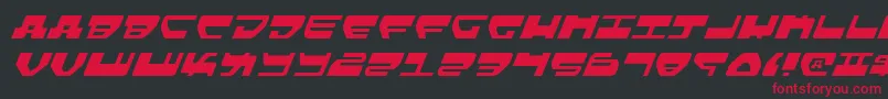 LoveladiesLightItalic Font – Red Fonts on Black Background