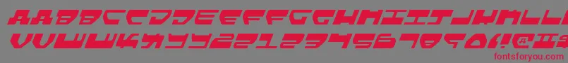 LoveladiesLightItalic Font – Red Fonts on Gray Background
