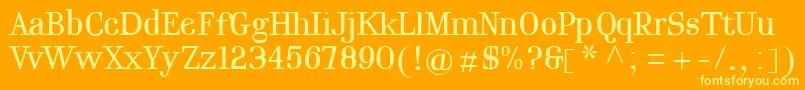 fuente Selfa – Fuentes Amarillas Sobre Fondo Naranja