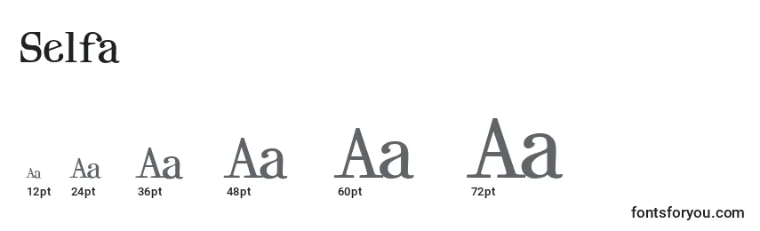 Selfa Font Sizes