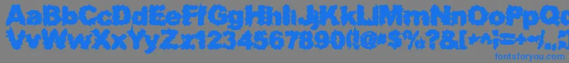 SurfPunxHeavy Font – Blue Fonts on Gray Background