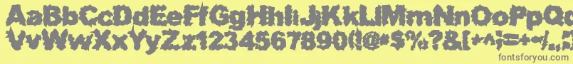 Weitere Informationen zur SurfPunxHeavy-Schriftart SurfPunxHeavy-Schriftart – Graue Schriften auf gelbem Hintergrund