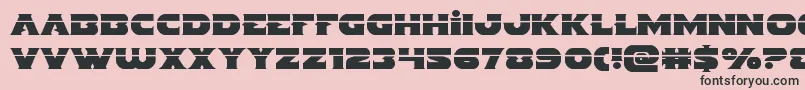 Indigodemonlaser Font – Black Fonts on Pink Background