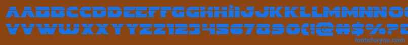 Indigodemonlaser Font – Blue Fonts on Brown Background