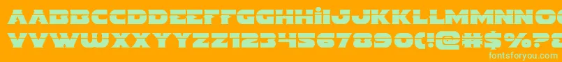 Indigodemonlaser Font – Green Fonts on Orange Background