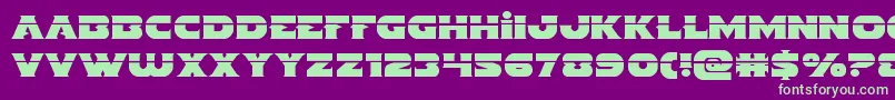 Indigodemonlaser Font – Green Fonts on Purple Background