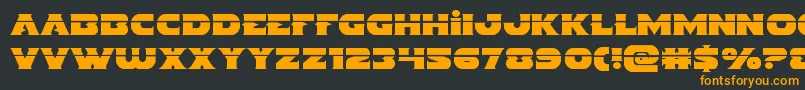 Indigodemonlaser Font – Orange Fonts on Black Background